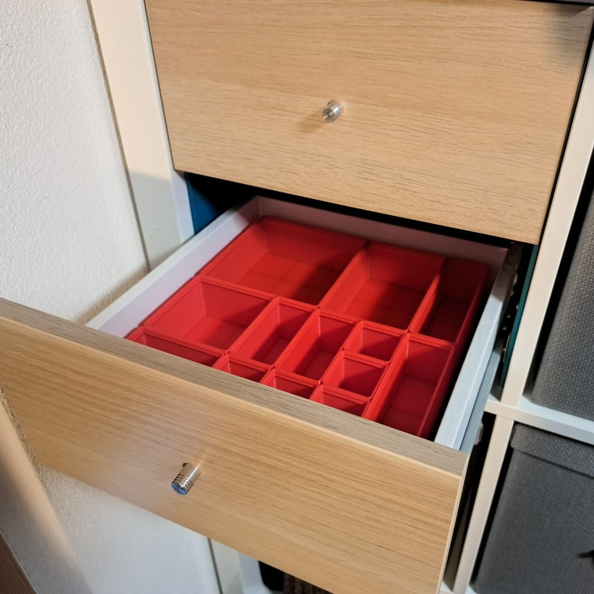 Gridfinity Lager System für die IKEA KALLAX Schubladen